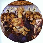 Sandro Botticelli Madonna and Child with Eight Angels oil on canvas
